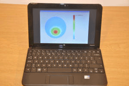 Image: The portable scanner based on radio frequency technology, which is able to show in a second the presence of breast tumors, both malignant and benign (photo courtesy Prof. Zhipeng Wu / University of Manchester).